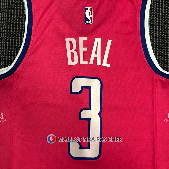 Maillot Washington Wizards Bradley Beal NO 3 Ville 2022-23 Rosa